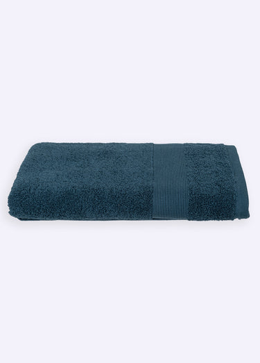 Drap de bain épais pur coton 100x150cm Bleu égéen