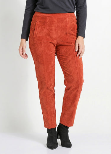 Pantalon droit taille élastiquée velours milleraies Epice