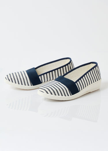 Espadrilles élastiquées largeur confort Marine