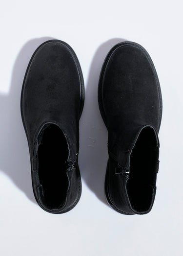 Boots Chelsea avec semelle crantée Noir