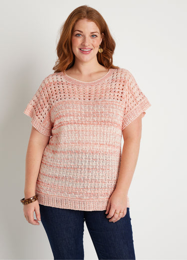 Pull ajouré col rond Tomette