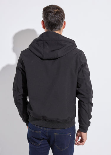 Veste sportswear mi saison courte à capuche Noir