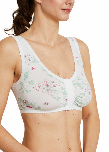 Soutien-gorge brassière ouverture devant Imprime/Rose