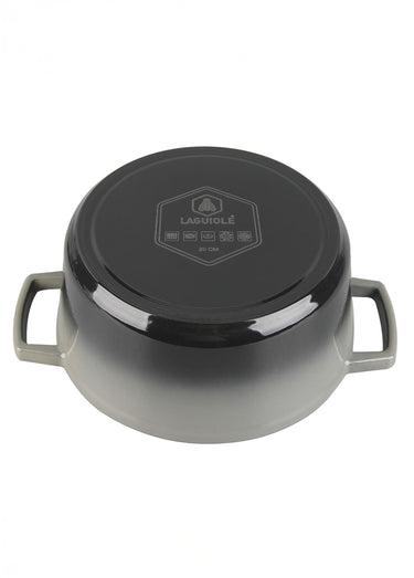 Cocotte fonte ronde 20cm, Masseiron 2A Gris
