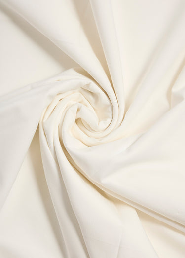 Coupon tissu coton micro plumetis Blanc