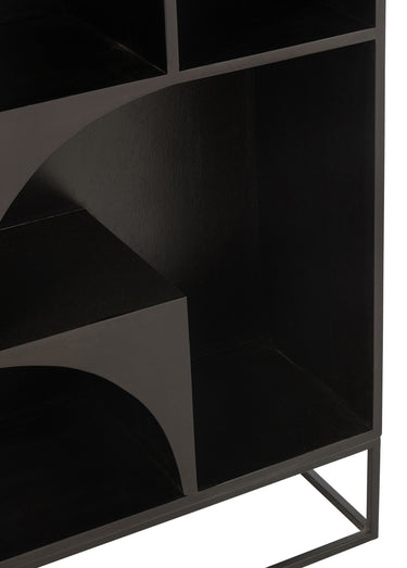 Etagère design arches, en manguier 2N Noir