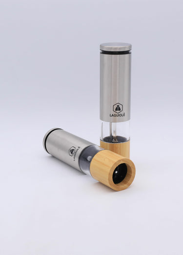 Moulin sel poivre électrique bambou Celtique Inox / Bois