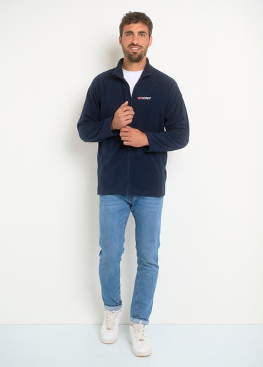 Veste polaire chaude avec col montant Marine