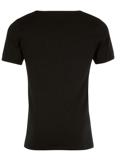 T-shirt thermique chaud avec laine Noir