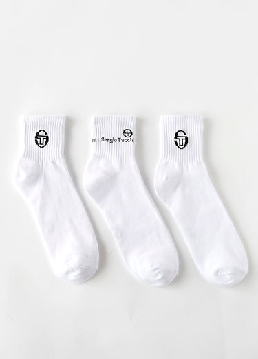 Chaussettes de sport, coton majoritaire Blanc Lot 3