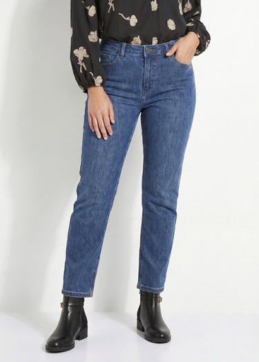 Jean mom en denim, spécial GRANDE TAILLE Denim Moyen