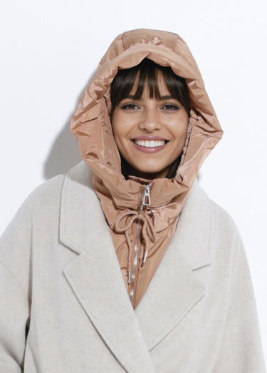 Capuche cagoule déperlante et zippée Camel