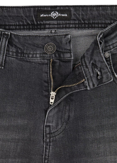 Jean 5 poches regular détails déchirés Gris Anthracite