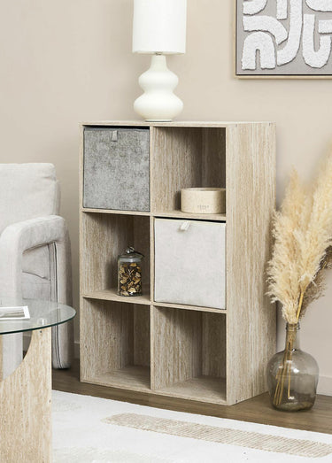 Cube de rangement pliable en tissu Gris