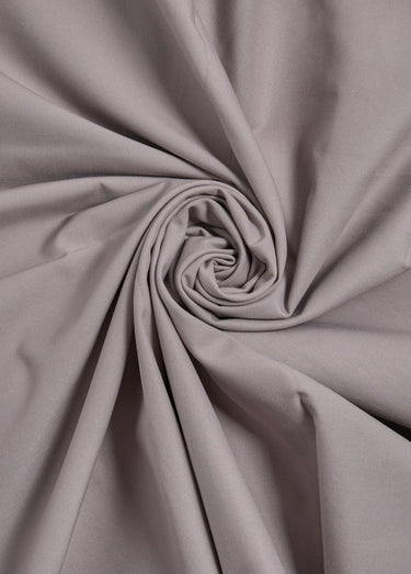 Coupon tissu coton effet popeline, Tourterelle Gris