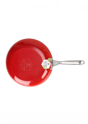 Poêle 24cm fonte tous feux antiadhésive Rouge
