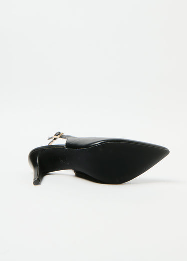 Escarpins chic bride talon Noir