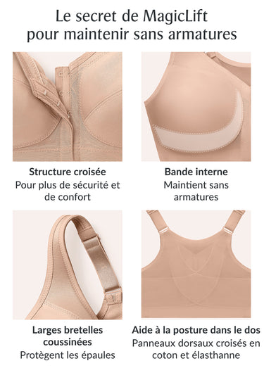 Soutien-gorge minimiseur WonderWire Noir