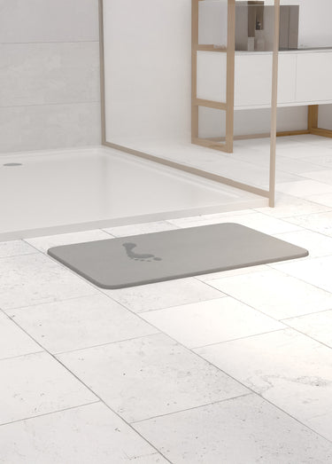 Tapis de bain absorbant en diatomite Béton