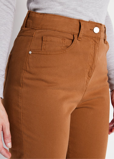 Pantalon droit 5 poches coton stretch Ecureuil