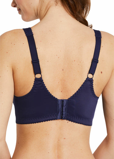 Soutien-gorge sans armatures tulle brodé Bleu