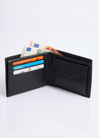Portefeuille compact multi emplacements Noir