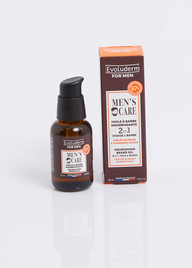 Coffret visage 3 pièces pour homme Marron