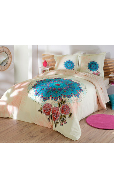 Linge de lit fantaisie florale Imprime