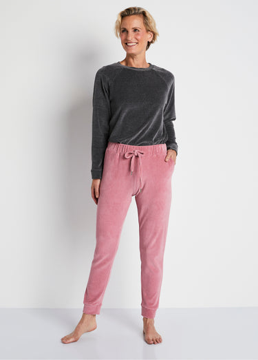 Pantalon de pyjama en velours côtelé Bois De Rose