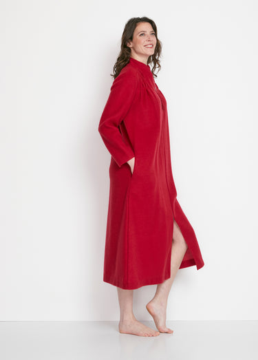 Peignoir zippé maille Courtelle® Rubis