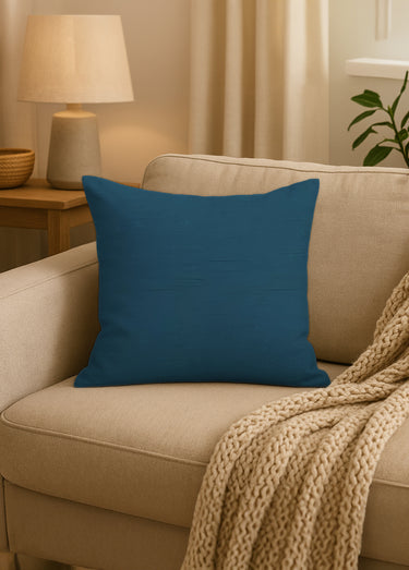 Housse coton + coussin de garnissage Bleu