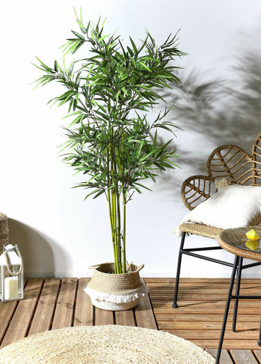 Grande plante artificielle type bambou Vert