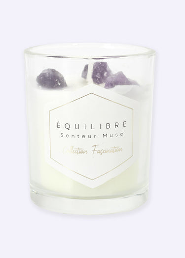 Petite bougie parfumée Pierres 6,5cm Musc