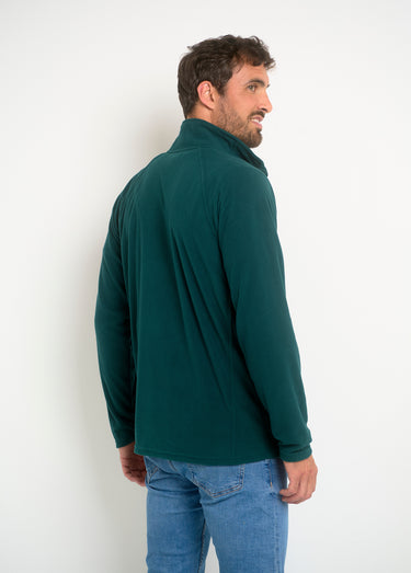 Veste polaire chaude avec col montant Vert Fonce
