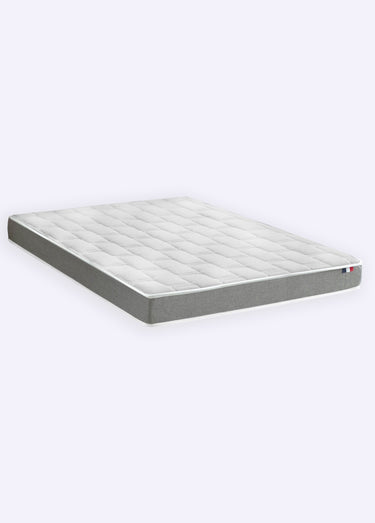 Matelas mousse haute résilience ferme, haut. 17/18cm Blanc