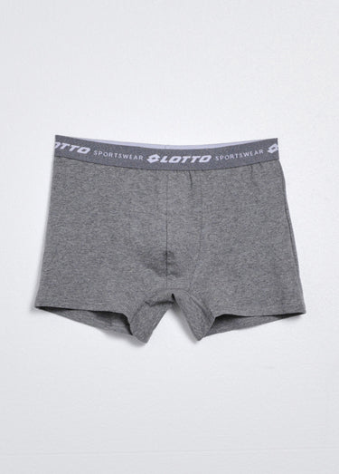 Boxer coton avec ceinture logo Gris