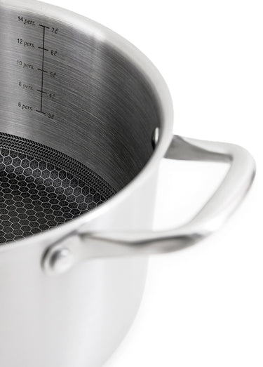 Marmite 28cm triplex + couvercle Blackcube Gris