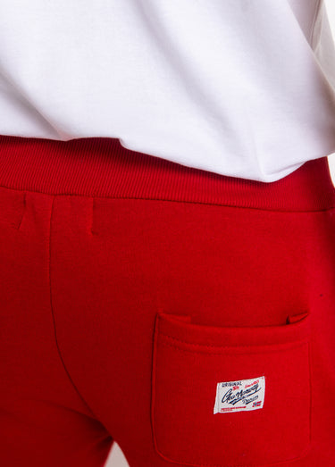 Pantalon de jogging avec logos Rouge