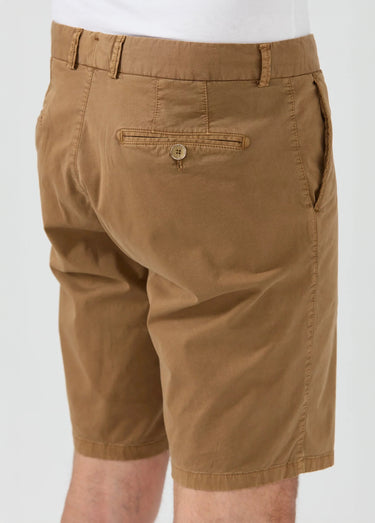 Bermuda chino en toile poches italiennes Brun