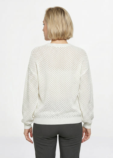 Gilet court boutonné col V manches longues Beige Dore