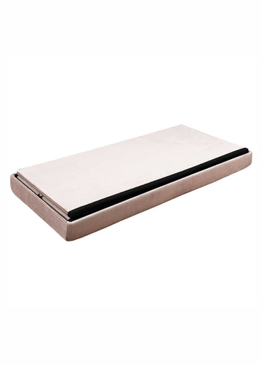 Banc coffre en velours cotelé GIULIA Rose
