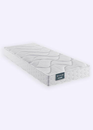 Matelas ferme mousse haute résilience, haut. 18cm Blanc
