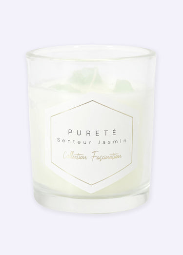 Petite bougie parfumée Pierres 6,5cm Jasmin