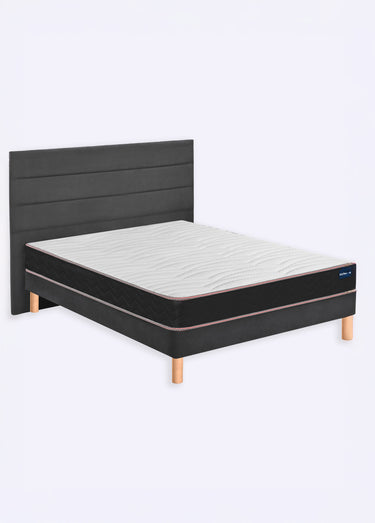 Matelas ferme en mousse anti_acariens, haut. 19cm Blanc