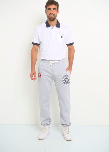Pantalon de jogging avec logos Gris Melange