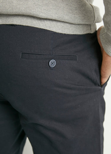 Pantalon chino droit toile Marine