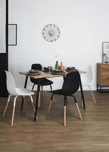 Table basse bois extensible 4 à 6 pers. FOREST Marron/Noir