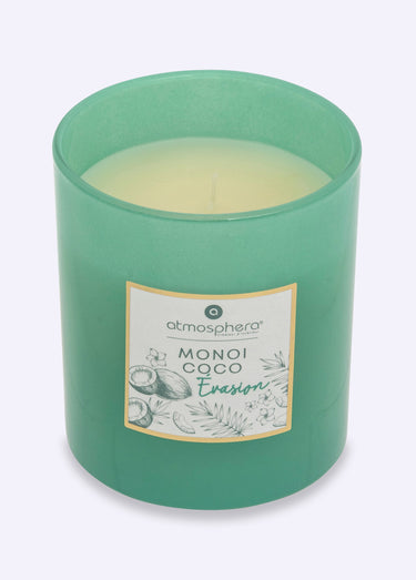 Bougie parfumée, contenant en verre Blanc