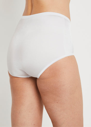 Culotte couvrante taille haute - lot de 2 Blanc Lot2
