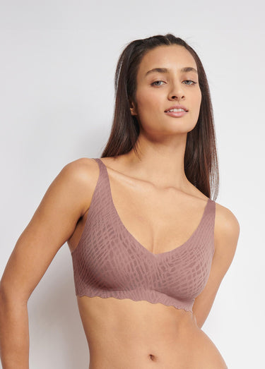 Soutien gorge microfibre graphique Cacao